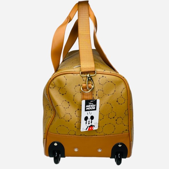 Disney Mickey Mouse Bioworld Duffel Bag - Travel Bag Carry on w/ Wheels NWT - Picture 10 of 13